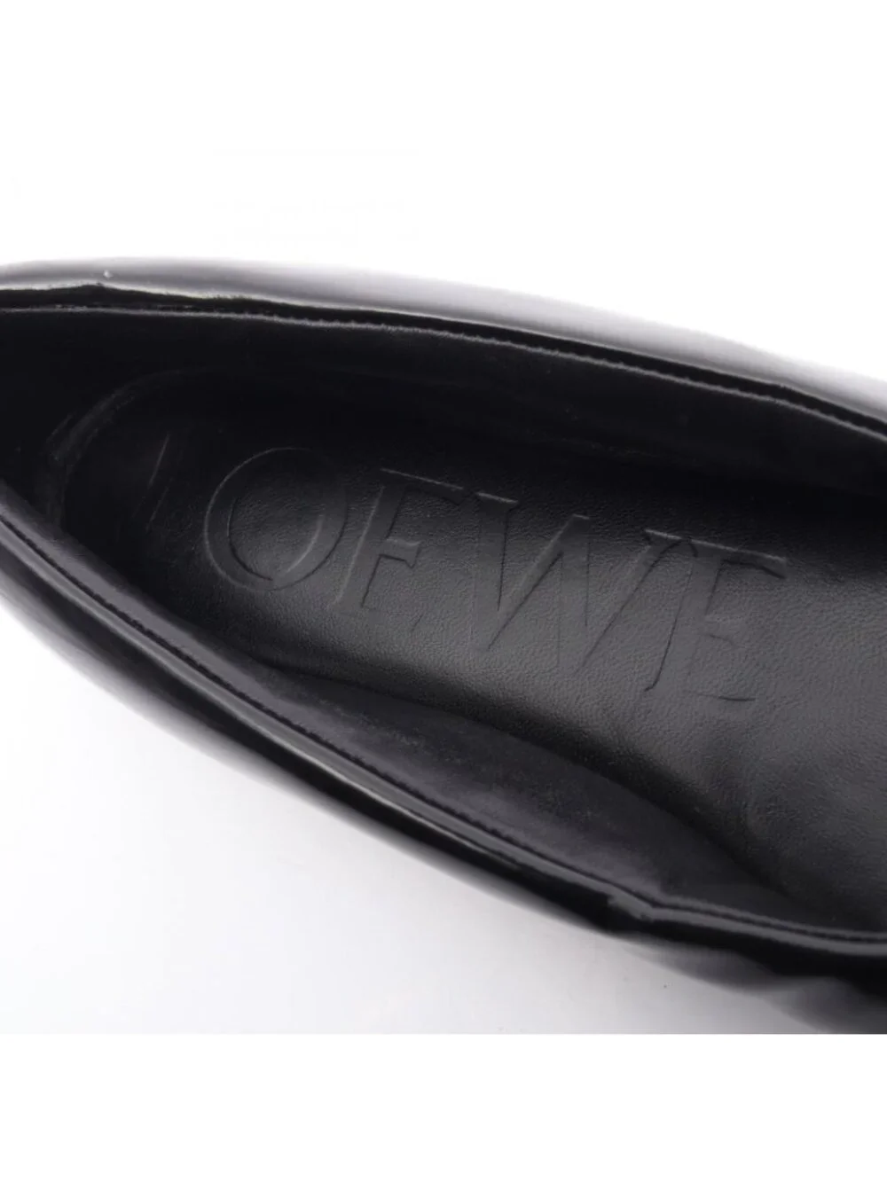 Loewe Puffer Ballerina Ribbon Leather Ballet Shoes